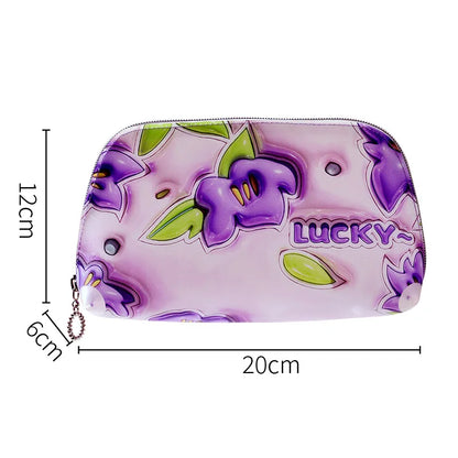 Women Fashion Mini Makeup Bags for Girls Travel Organizer Case Waterproof Lipstick Kawaii Bag Cartoon Cosmetic Bag Toiletry Bag