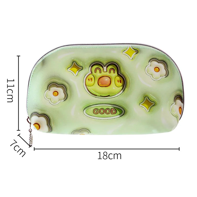 Women Fashion Mini Makeup Bags for Girls Travel Organizer Case Waterproof Lipstick Kawaii Bag Cartoon Cosmetic Bag Toiletry Bag