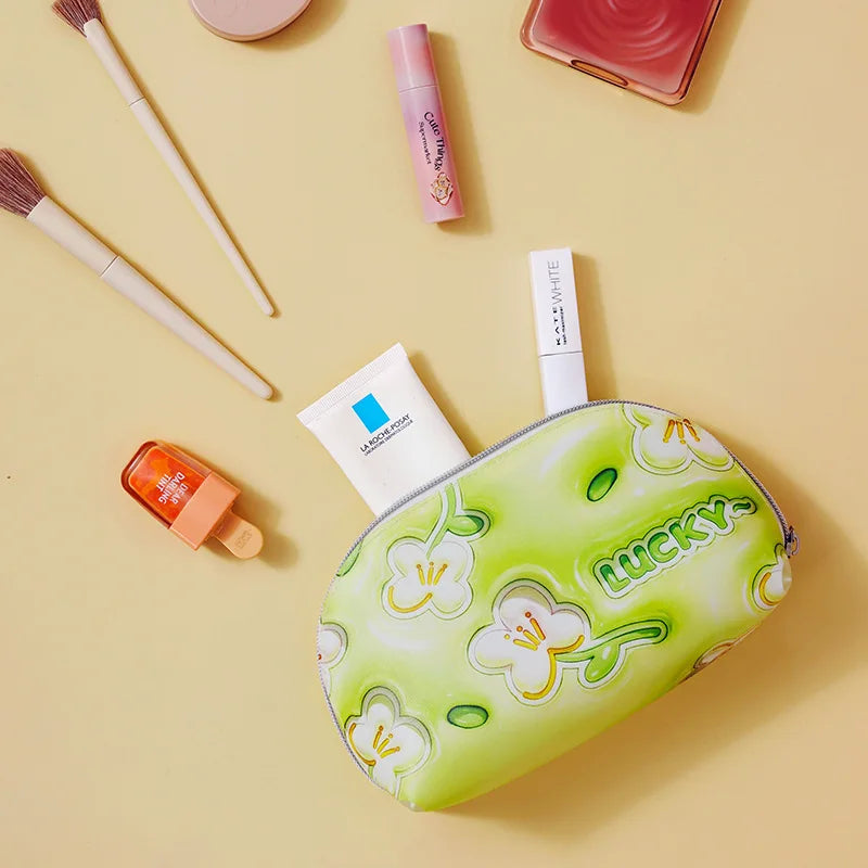 Women Fashion Mini Makeup Bags for Girls Travel Organizer Case Waterproof Lipstick Kawaii Bag Cartoon Cosmetic Bag Toiletry Bag