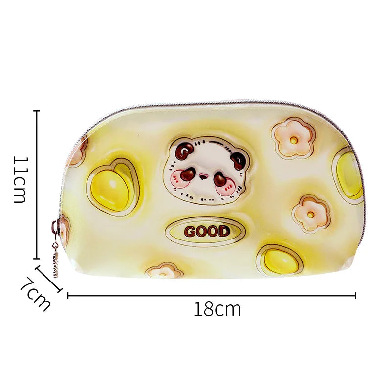 Women Fashion Mini Makeup Bags for Girls Travel Organizer Case Waterproof Lipstick Kawaii Bag Cartoon Cosmetic Bag Toiletry Bag