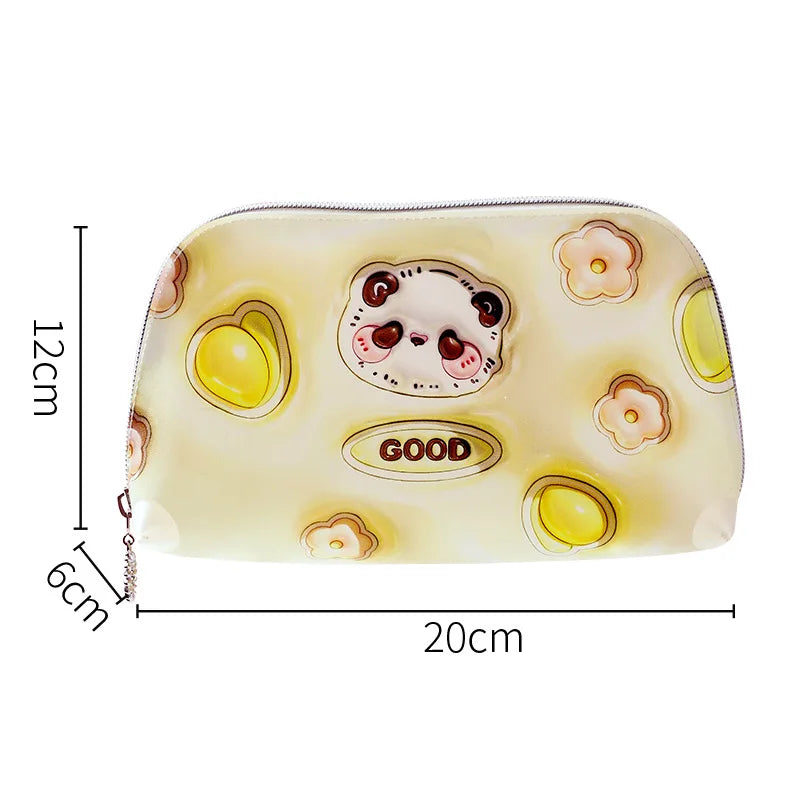 Women Fashion Mini Makeup Bags for Girls Travel Organizer Case Waterproof Lipstick Kawaii Bag Cartoon Cosmetic Bag Toiletry Bag