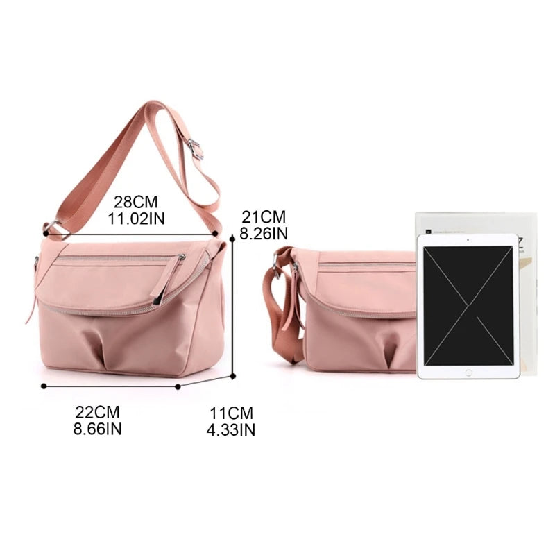Women Fashion Nylon Bag Crossbody Bag Autumn Winter Messenger Bag Shoulder Bags Tote Large Capacity Casual Bags