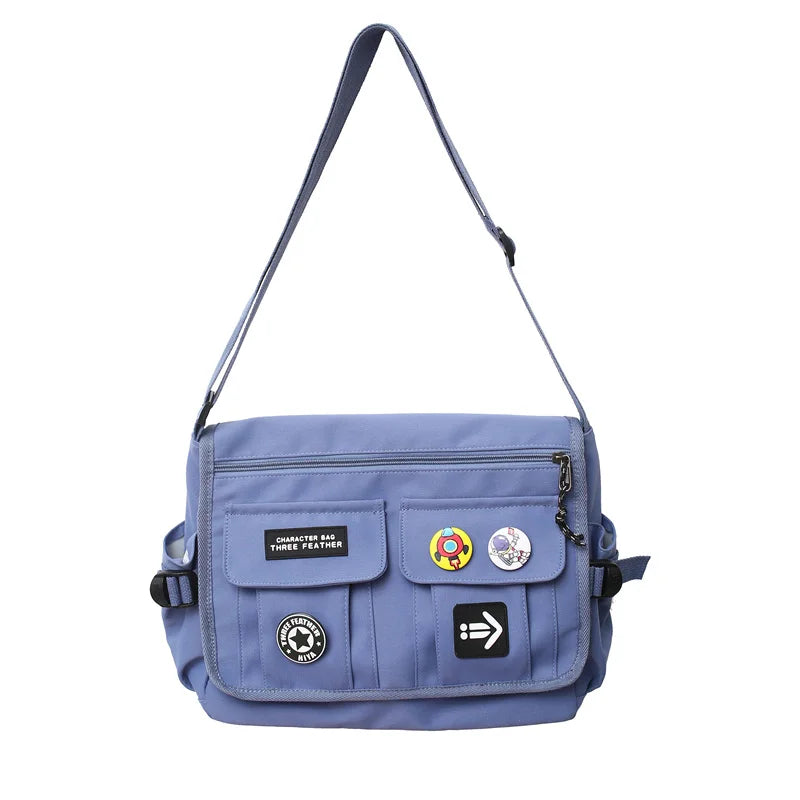Women Fashion Nylon Crossbody Bags For Men Messenger Bag Girls School Book Bags Youth Canvas Handbags Shoulder Bag Sac Bolsas