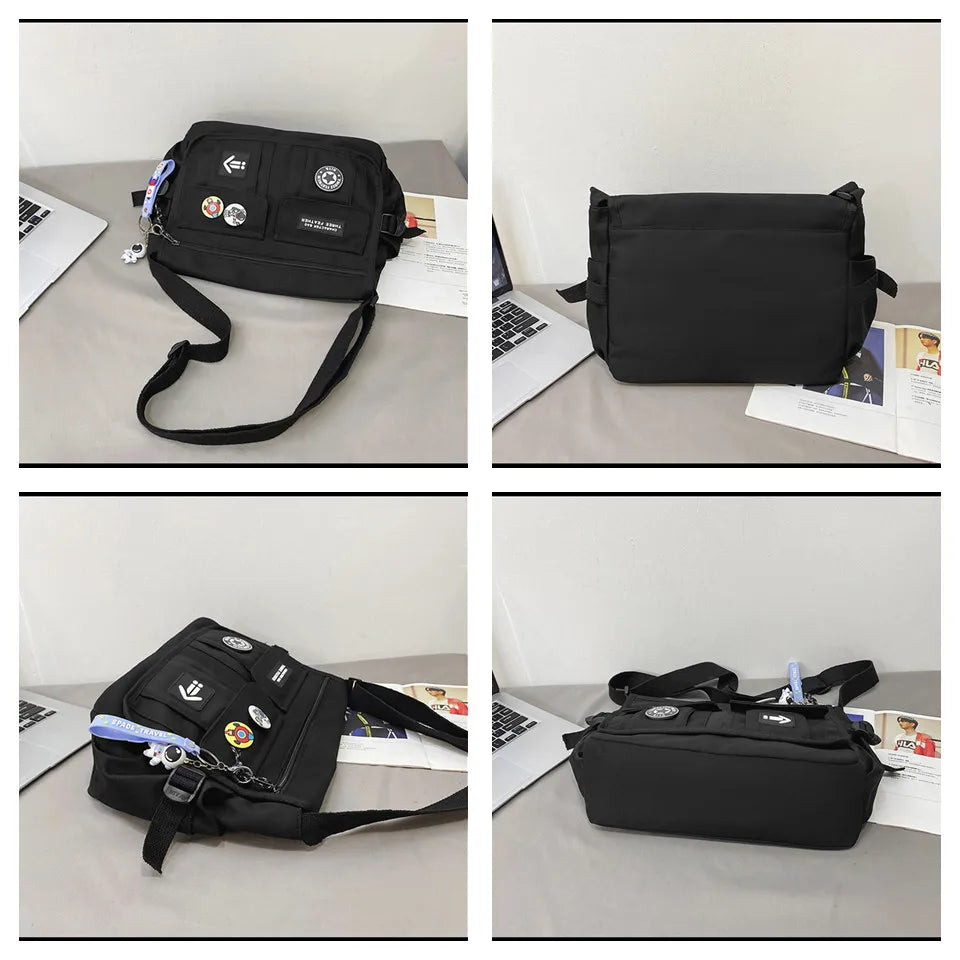 Women Fashion Nylon Crossbody Bags For Men Messenger Bag Girls School Book Bags Youth Canvas Handbags Shoulder Bag Sac Bolsas