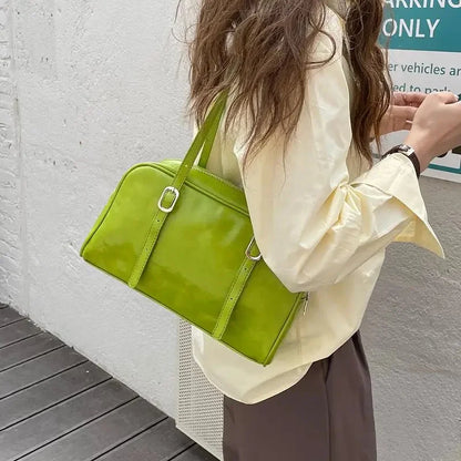 Women Fashion PU Leather Shoulder Bags Female Purse Handbags Large Capacity Ladies Daily Small Casual Underarm Bag 2024