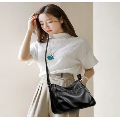 Women Fashion Shoulder Bags Leather Handbags Satchel Tote PU Ladies High-capacity Portable Hot 2023 New Female Crossbody Bags