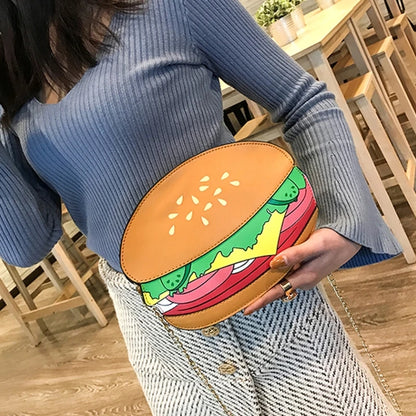 Women Fashion Small Crossbody Bags Autumn Winter Shoulder Bag Cute French Fries Shape Ladies Phone Pouch Purse