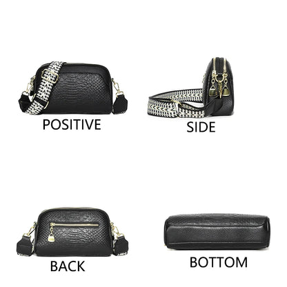 Women Genuine Leather Ladies Handbags Female Tote Sac High Quality Solid Color Genuine Leather Shoulder Crossbody Bags SAC
