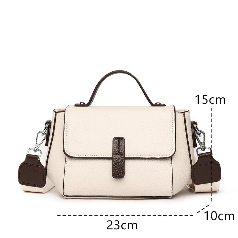 Women Genuine Leather Shoulder Crossbody Bags High Quality Cow Leather Ladies Handbags Fashion Luxury Female Messenger Tote Sac