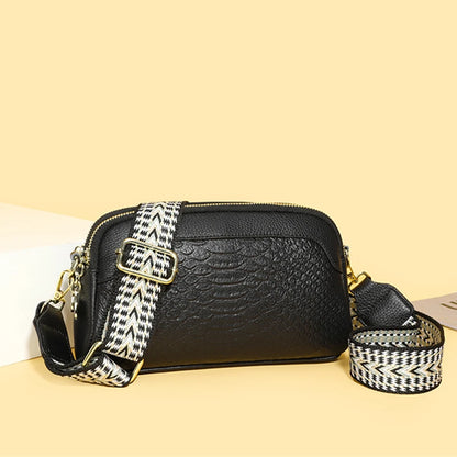 Women Genuine Leather Shoulder Crossbody Bags High Quality Solid Cow Leather Ladies Handbags Designer Female Messenger Tote Sac
