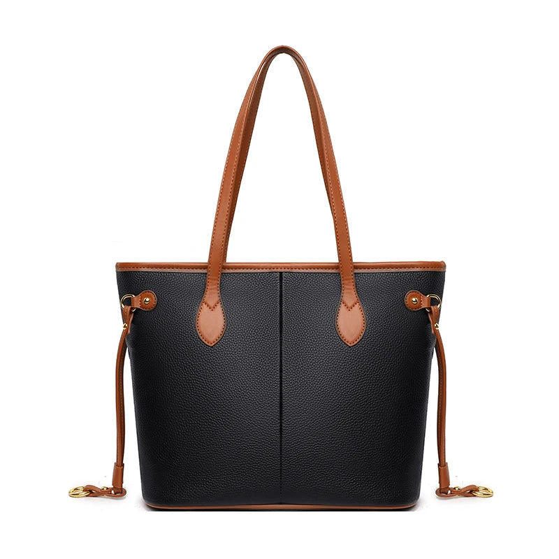 Women Genuine Lether Crossbody Bag High Quality Handbag Girl Simple Tote Bag High Capacity Commuter Stylish Female Shoulder Bags