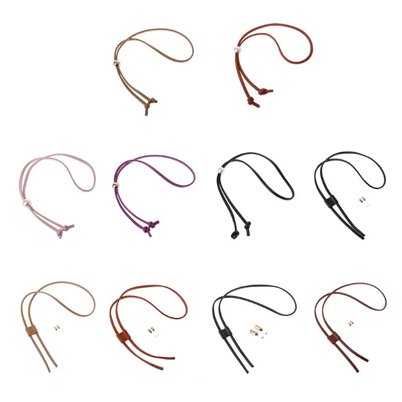 Women Girls Detachable PU Leather Bag Strap Belt Bucket Bags Drawstring Bunches