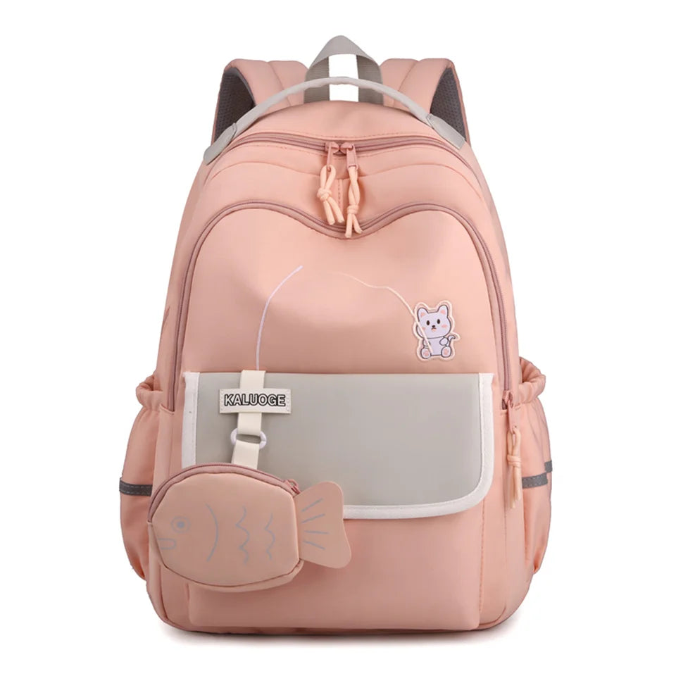 Women Girls School Backpacks Waterproof Charge Backpack Waterproof Bagpack School Bags Teenage Travel Bag