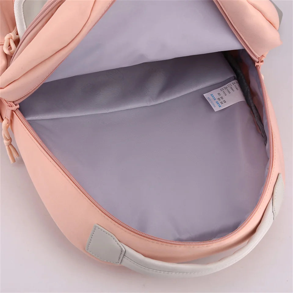 Women Girls School Backpacks Waterproof Charge Backpack Waterproof Bagpack School Bags Teenage Travel Bag