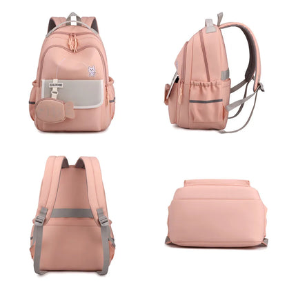 Women Girls School Backpacks Waterproof Charge Backpack Waterproof Bagpack School Bags Teenage Travel Bag