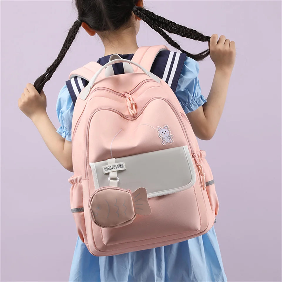 Women Girls School Backpacks Waterproof Charge Backpack Waterproof Bagpack School Bags Teenage Travel Bag