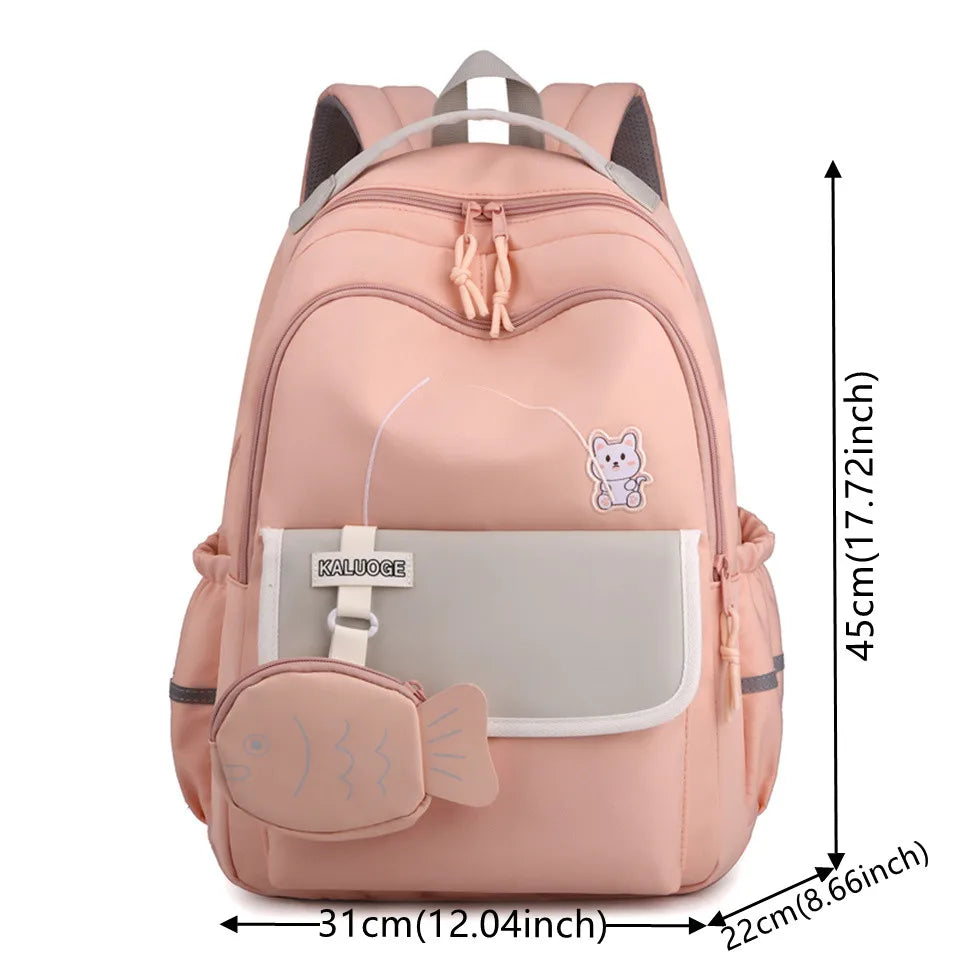 Women Girls School Backpacks Waterproof Charge Backpack Waterproof Bagpack School Bags Teenage Travel Bag