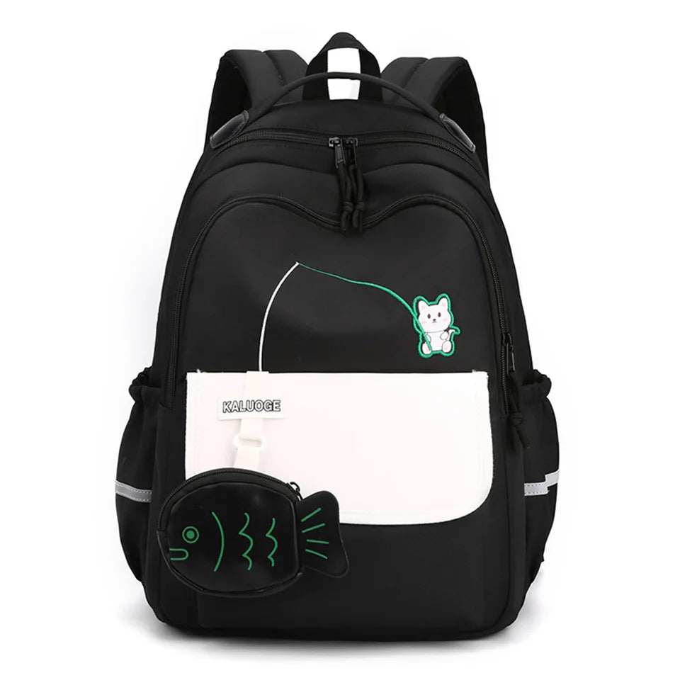 Women Girls School Backpacks Waterproof Charge Backpack Waterproof Bagpack School Bags Teenage Travel Bag