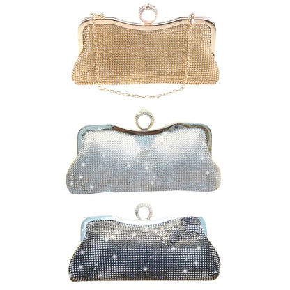Women Glitter Prom Handbag Ladies Wedding Party Evening Clutch Banquet Purse Shoulder Bag