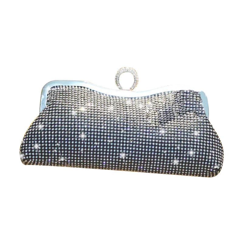 Women Glitter Prom Handbag Ladies Wedding Party Evening Clutch Banquet Purse Shoulder Bag