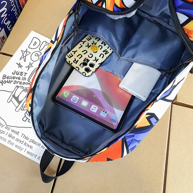 Women Graffiti School Bag Cool Lady Harajuku College Backpack Trendy Girl Travel Book Backpack Fashion Female Laptop Student Bag