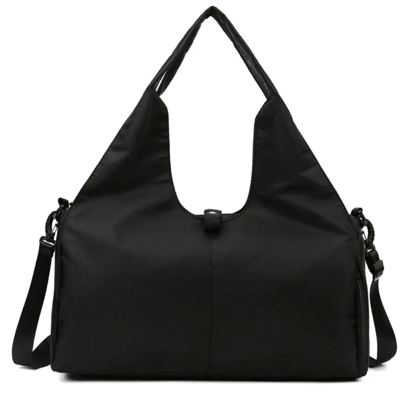 Women Gym Bag with Shoe Compartment Adjustable Yoga Mat Holder Sports Yoga Tote Bag and Carry on All Your Stuff Workout