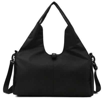 Women Gym Bag with Shoe Compartment Adjustable Yoga Mat Holder Sports Yoga Tote Bag and Carry on All Your Stuff Workout