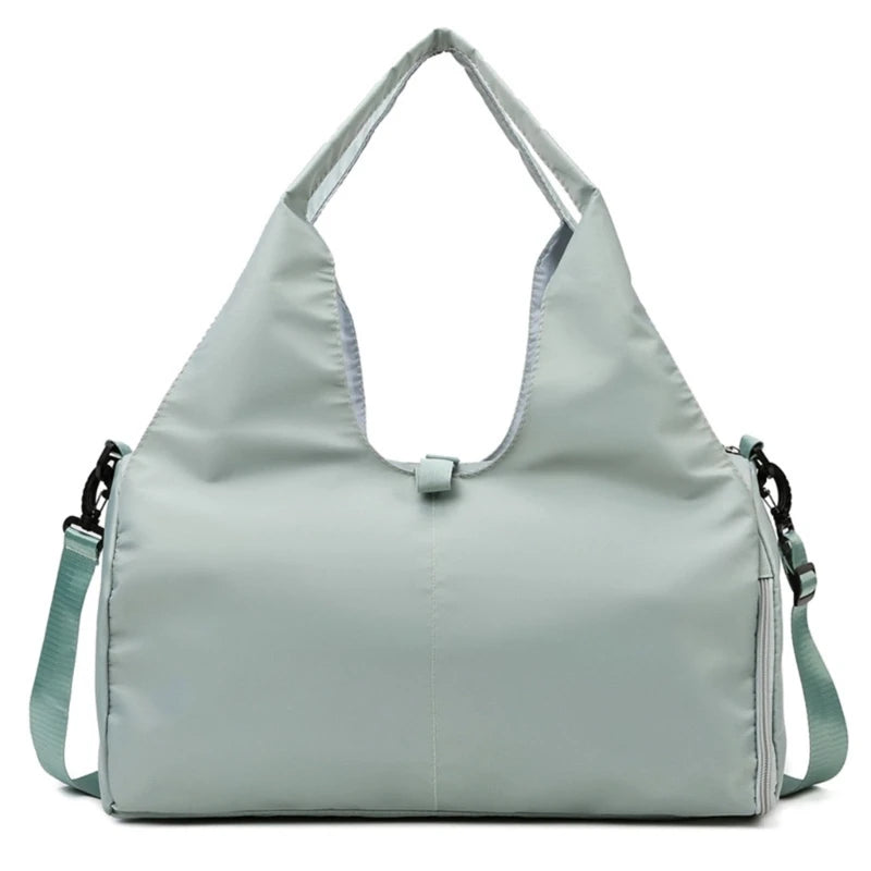 Women Gym Bag with Shoe Compartment Adjustable Yoga Mat Holder Sports Yoga Tote Bag and Carry on All Your Stuff Workout