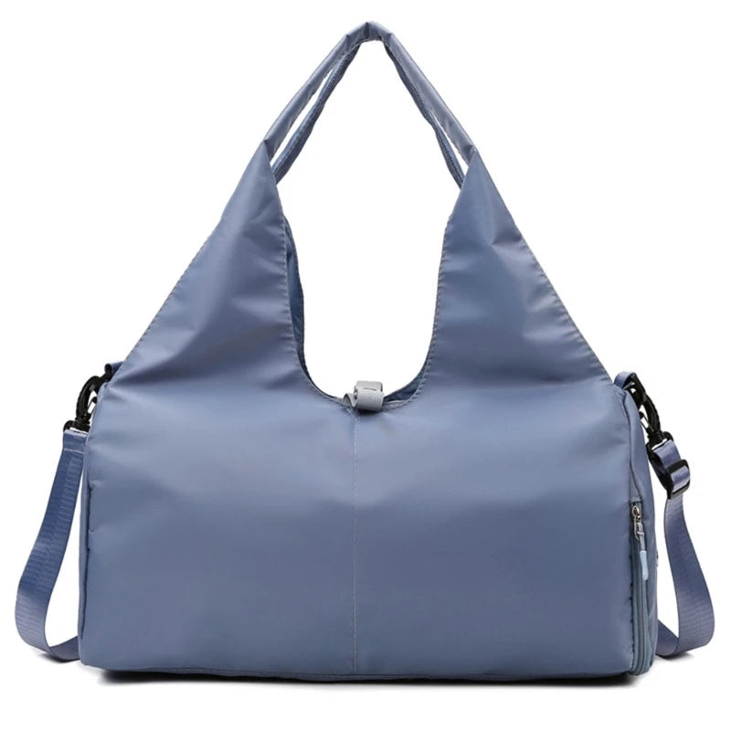 Women Gym Bag with Shoe Compartment Adjustable Yoga Mat Holder Sports Yoga Tote Bag and Carry on All Your Stuff Workout