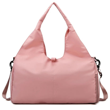 Women Gym Bag with Shoe Compartment Adjustable Yoga Mat Holder Sports Yoga Tote Bag and Carry on All Your Stuff Workout