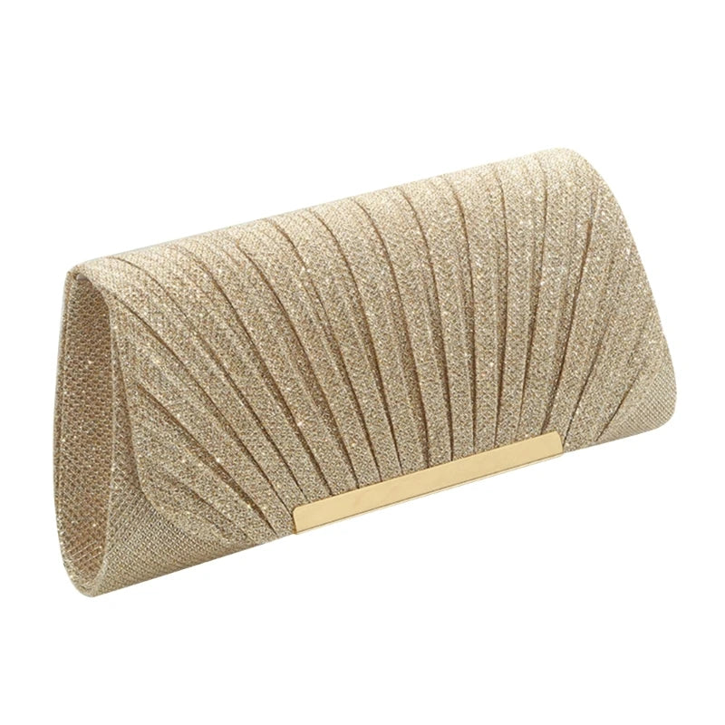 Women Handbag Evening Bag Party Bridal Clutch Prom Wedding Purse Shoulder Crossbody Bags Detachable Chain