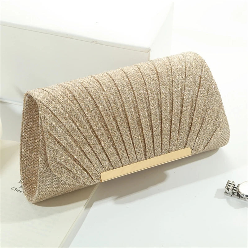 Women Handbag Evening Bag Party Bridal Clutch Prom Wedding Purse Shoulder Crossbody Bags Detachable Chain