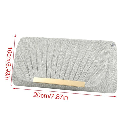 Women Handbag Evening Bag Party Bridal Clutch Prom Wedding Purse Shoulder Crossbody Bags Detachable Chain