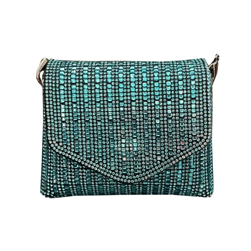 Women Handbag Ladies Wedding Party Evening Clutch Prom Banquet Purse Shoulder Bag Detachable Chain