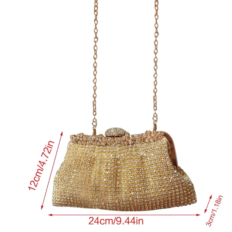 Women Handbag Wedding Party Evening Bag with Chain Luxury Shoulder Bags Clutch
