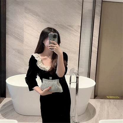 Women Handbag Wedding Party Evening Bag with Chain Luxury Shoulder Bags Clutch