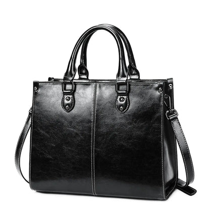 Women Handbags Versatile Crossbody Shoulder Tote Bag Large Capaicty Commuter Shopping Fashion Purses Vintage Cowhide Bolsas
