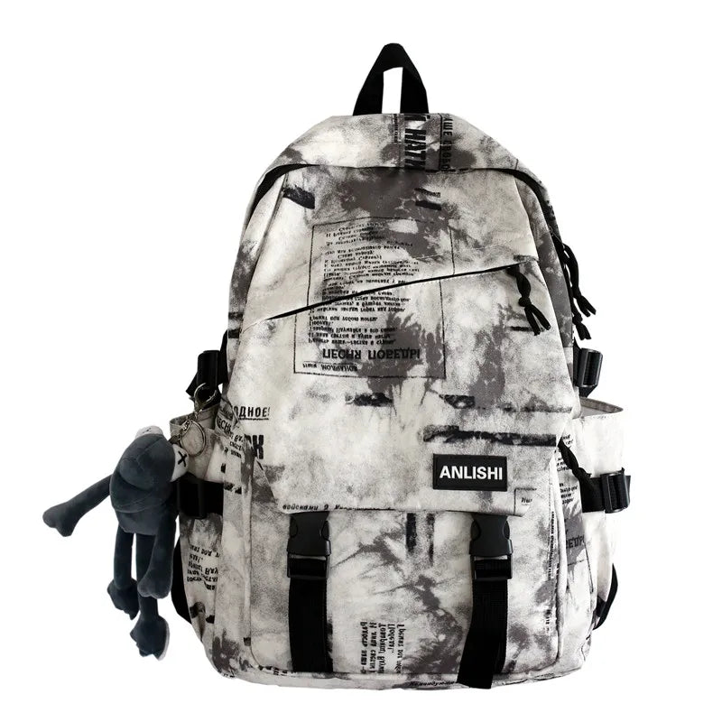 Women Harajuku Cloud Print Men Backpack Student Nylon Laptop New 2021 Cool  School Bag For Teenage Girls Book Bags buckle Ladies