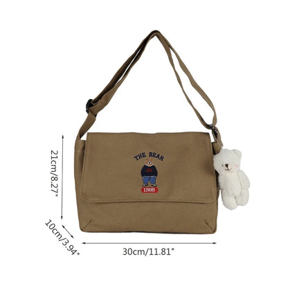 Women Harajuku Crossbody Bags Messenger Embroidery Shoulder Bag Ladies Large Capacity Handbags