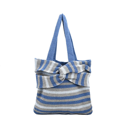 Women High Quality Knit Shoulder Bags Large Capacity Handbag Top-handle Fashion Tote Crossbody Bag Women's cosmetic bag