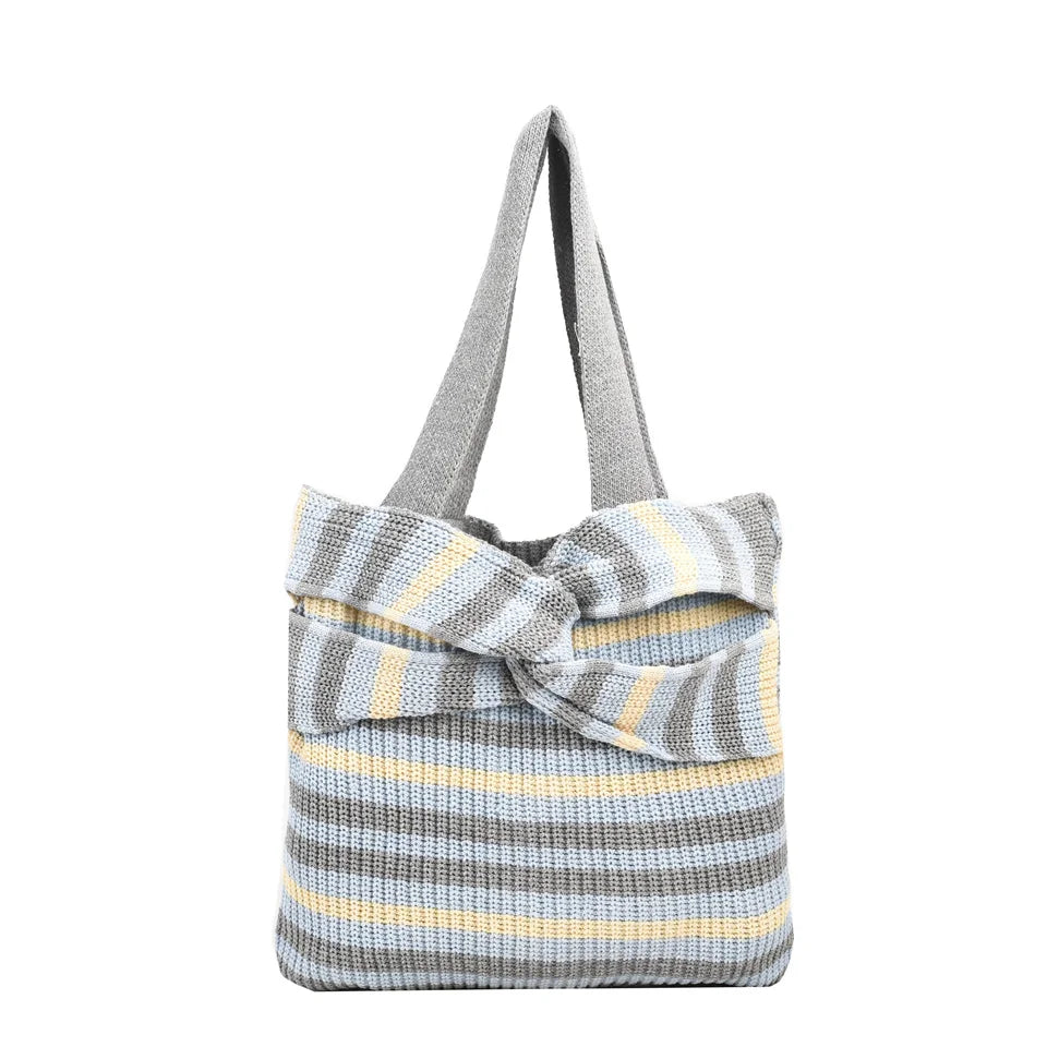 Women High Quality Knit Shoulder Bags Large Capacity Handbag Top-handle Fashion Tote Crossbody Bag Women's cosmetic bag