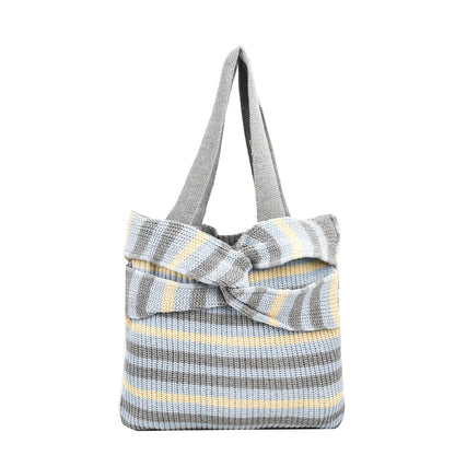Women High Quality Knit Shoulder Bags Large Capacity Handbag Top-handle Fashion Tote Crossbody Bag Women's cosmetic bag
