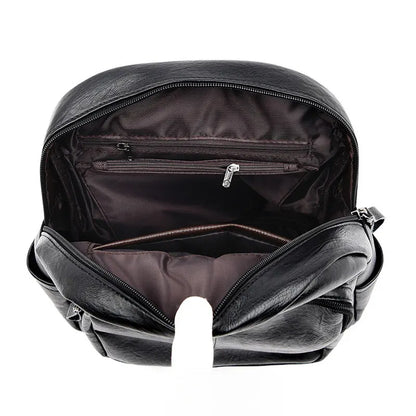 Women High Quality Leather Backpacks Vintage Female Shoulder Bag Sac A Dos Travel Ladies Bagpack Mochilas School Bags for Girls