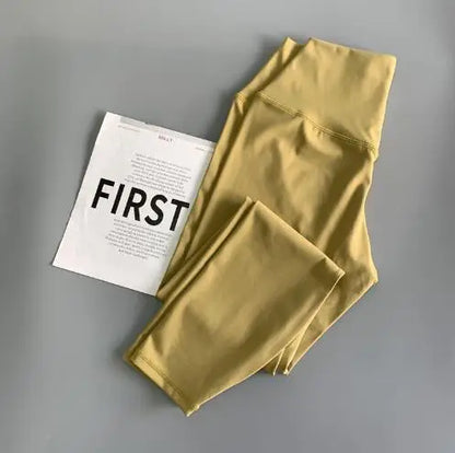 Women High Waist Leggins Sports Tights Running Pants 4-way Stretch Leggings