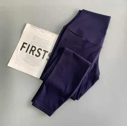 Women High Waist Leggins Sports Tights Running Pants 4-way Stretch Leggings