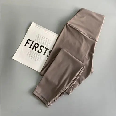 Women High Waist Leggins Sports Tights Running Pants 4-way Stretch Leggings