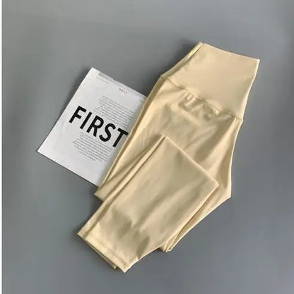 Women High Waist Leggins Sports Tights Running Pants 4-way Stretch Leggings