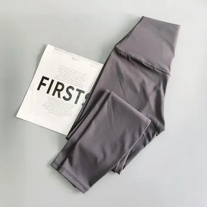 Women High Waist Leggins Sports Tights Running Pants 4-way Stretch Leggings