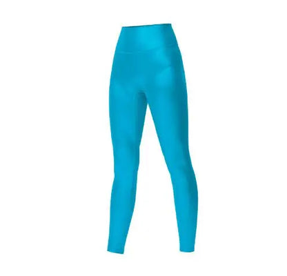 Women High Waist Pants With Sexy Tight Silver Pressed Leggings