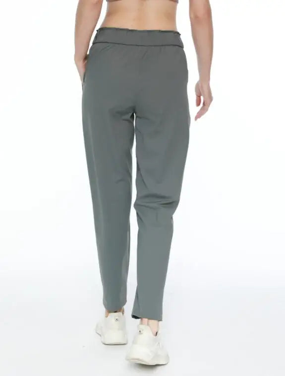 Women High Waist Women Pants Sporty Casual Trousers Women Clothes Comfortable Drawstring Pants
